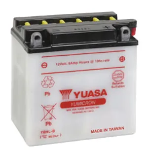 Yuasa Batteri, YB9L-B (dc) Exkl syra (5) image