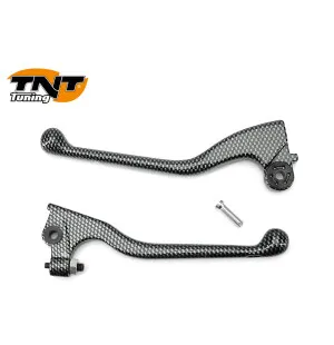 TNT Broms & Kopplingshandtag, Carbon-mönster, Derbi Senda image