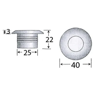 Courtesy Valo 12/24V sininen led kuva