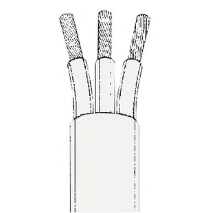 3 wires (rbbl) cable 2.5 mm (reel 50 m) image