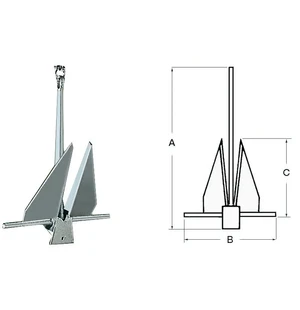 Danforth ankare 10 kg image