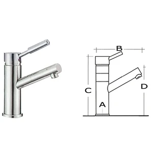 Diana mixer for bathroom sink image