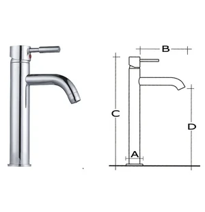 Diana mixer for bathroomtall image