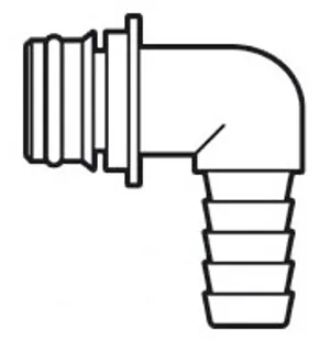 90° hose connector Ø 14mm image