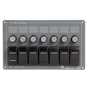 7 switches horizontal panel image