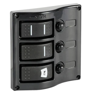 3-switch panel graphite image