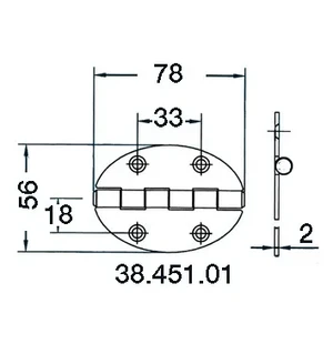 Sarana 78x56mm 2mm kuva