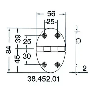 Sarana 84x56mm 2mm kuva