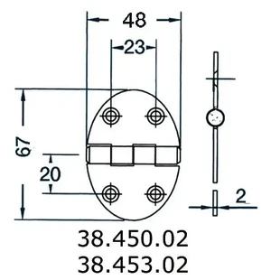 Sarana 48x67mm 2mm kuva