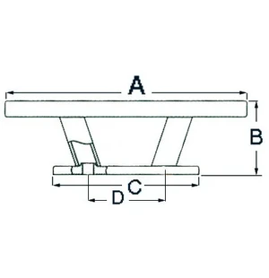 Osculati Nordik pollari RST 310mm kuva
