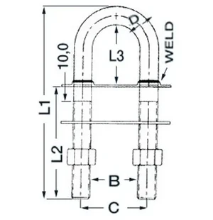 Osculati keulasilmukka RST 12.5x122mm kuva