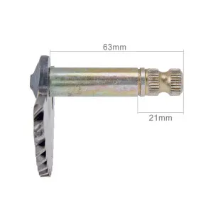 Käynnistyspolkimen aksila, 63mm/21mm, Kiina-skootterit 4-T 50cc / Peugeot 4-T /  kuva