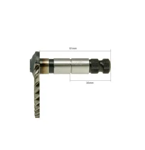 Käynnistyspolkimen aksila, 61mm/35mm, Kiina-skootterit 4-T 50cc / Peugeot 4-T /  kuva