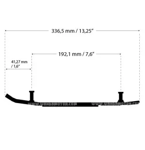 Sno-X Ripper Four Styrstål 4" Hårdmetall image