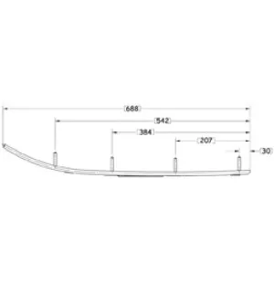 Sno-X Ripper Four Styrstål 4" Hårdmetall image