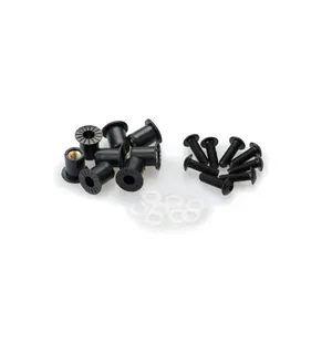 Puig Screw Kit whit silentblocks C/Black kuva