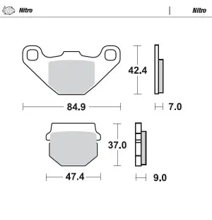 Moto-Master Jarrupalat Kawasaki: KX80/100 <1996 KDX125 <2003 Suzuki: RM80/85 < kuva