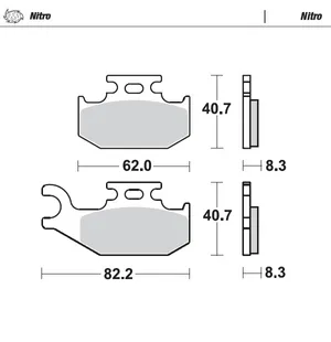 Moto-Master Jarrupalat Suzuki eteen: (K)LT-A/F400 Kingquad 2008> LT-A450/500 Ki kuva