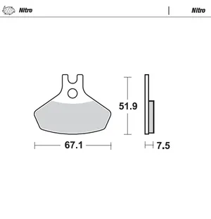 Moto-Master Jarrupalat Can-Am: DS 450 08-13 kuva
