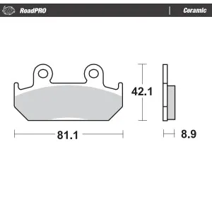 Moto-Master Jarrupalat RoadPRO Ceramic Front Africa Twin 90-92 kuva