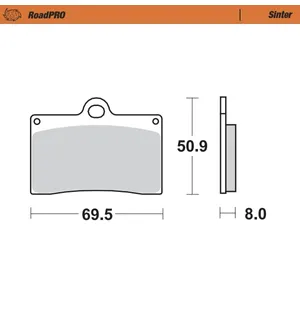 Moto-Master Jarrupalat RoadPRO Sinter eteen Ducati 888 90-93 851S 90-91 kuva