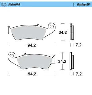 Moto-Master Jarrupalat Honda: CR 125-250-500 CRF 450 XR 400-600-650R K kuva