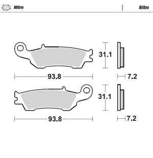Moto-Master Jarrupalat Yamaha eteen: YZ125/250 08-21 front YZ250F 07-20 kuva