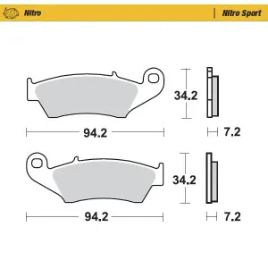 Moto-Master Nitro Racing Jarrupalat Honda: CR 125-250-500 CRF 450 XR 400-600-6 kuva