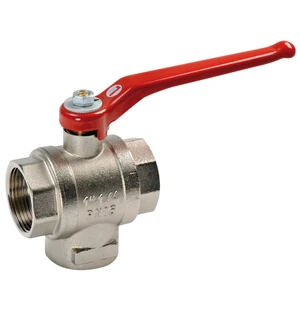 Ball ball brass 3-way 1/2" L kuva
