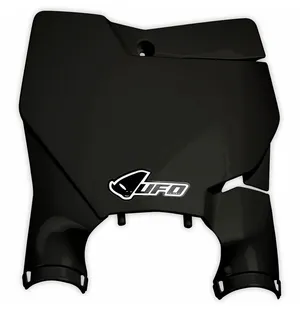 UFO Stadium Front number plate KTM 125/450 SX/SX-F 16- Black 001 kuva