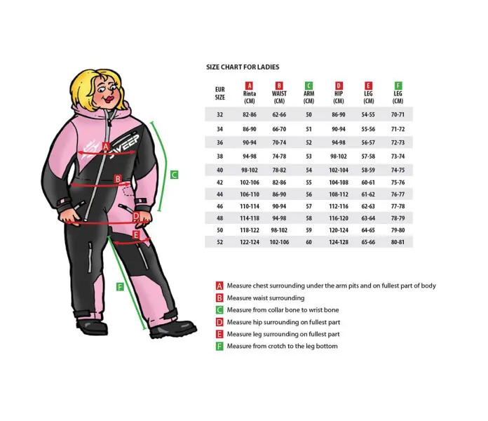Sweepsizesnowm_women kuva