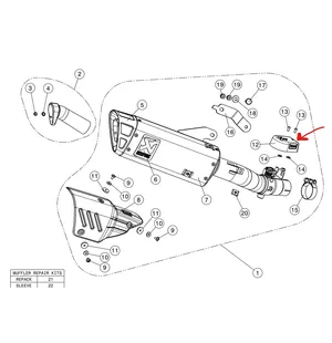 Akrapovic Exup valve cover CA YZF-R6 2017-2020 kuva