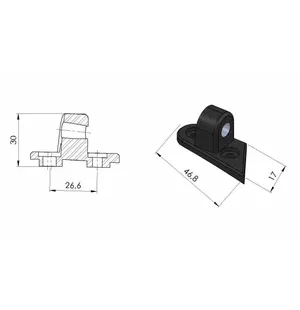 Puig Adapter Rear Mirror Right Gti Ducati V4 kuva