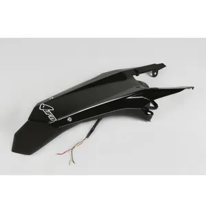 UFO Rear Fender Enduro LED HVA TE/FE 125-501 2014-16 Musta 001 kuva