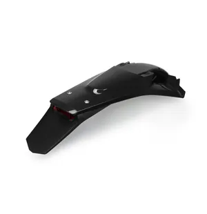 UFO Rear Fender Enduro LED HVA TE/FE 150-501 2017-19 Musta 001 kuva
