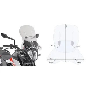 GIVI WINDSCREEN KTM 390/790 ADVENTURE kuva