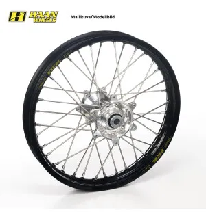 Haan wheel SX&SXF 03-14 /EXC MODELS 03-15 17-3,50 BLACK RIM/SILVER HUB kuva