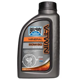 Bel-Ray V-Twin 20W-50 Mineral Engine Oil 1L kuva