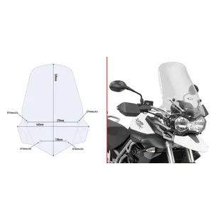 Givi Specific fitting kit for 6401DT Tiger 800 11- kuva