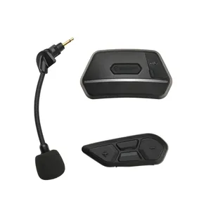 boom microphone.</div><div>You can be up to 4 users via Gruppintercom or use Universal to connect with other intercom brands.</div><div><div>Talk time Mesh 8h/ Bluetooth intercom 12h</div><div>Charging time Approx 2 hours</div><div>Working distance bike-t kuva