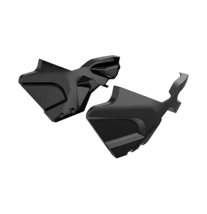 "set of two side doors for the CFmoto Z1000 UTV. When designing, we took into account all the features of this buggy model, so the Tesseract doors organically complement its configuration.The doors are made of high-quality resistant plastic. The stiffener image