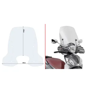 GIVI TRANSP WINDSCR KYMCO PEOPLE ONE 125-150 kuva