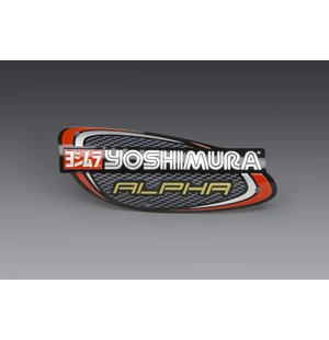 Yoshimura Yoshimura Muffler Name Badge Stainless Alpha and Alpha Taper kuva