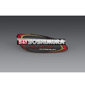 Yoshimura Yoshimura Muffler Name Badge Titanium Alpha and Alpha Taper kuva