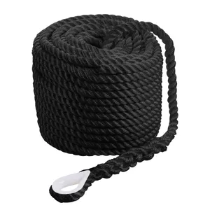 Qvarken Ankkuriköysi Classic koussilla 14mm 40m musta kuva