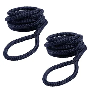 Qvarken Lepuuttajaköysi 8mm 2m navy sin 2kpl kuva