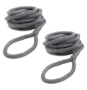 Qvarken Lepuuttajaköysi 8mm 2m harmaa 2kpl kuva