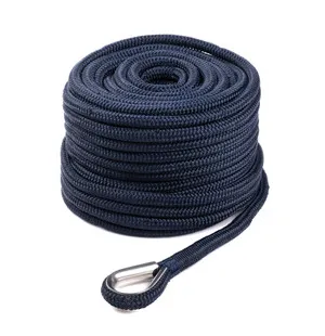 Qvarken Ankkuriköysi Dockline koussilla 12mm 35m navy sin kuva