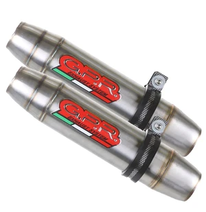 GPR Honda Vfr 800 V-Tec 2002/13 Pair EC-Approv. slip-on exhaust Deeptone Inox kuva