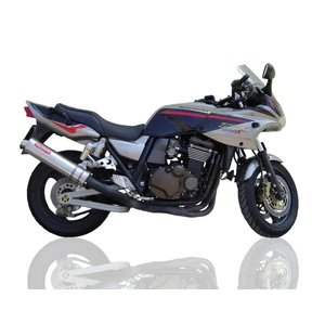 GPR Kawasaki Zrx 1100 1998/01 EC-Approv. bolt-on silencer Inox Tondo / Round kuva